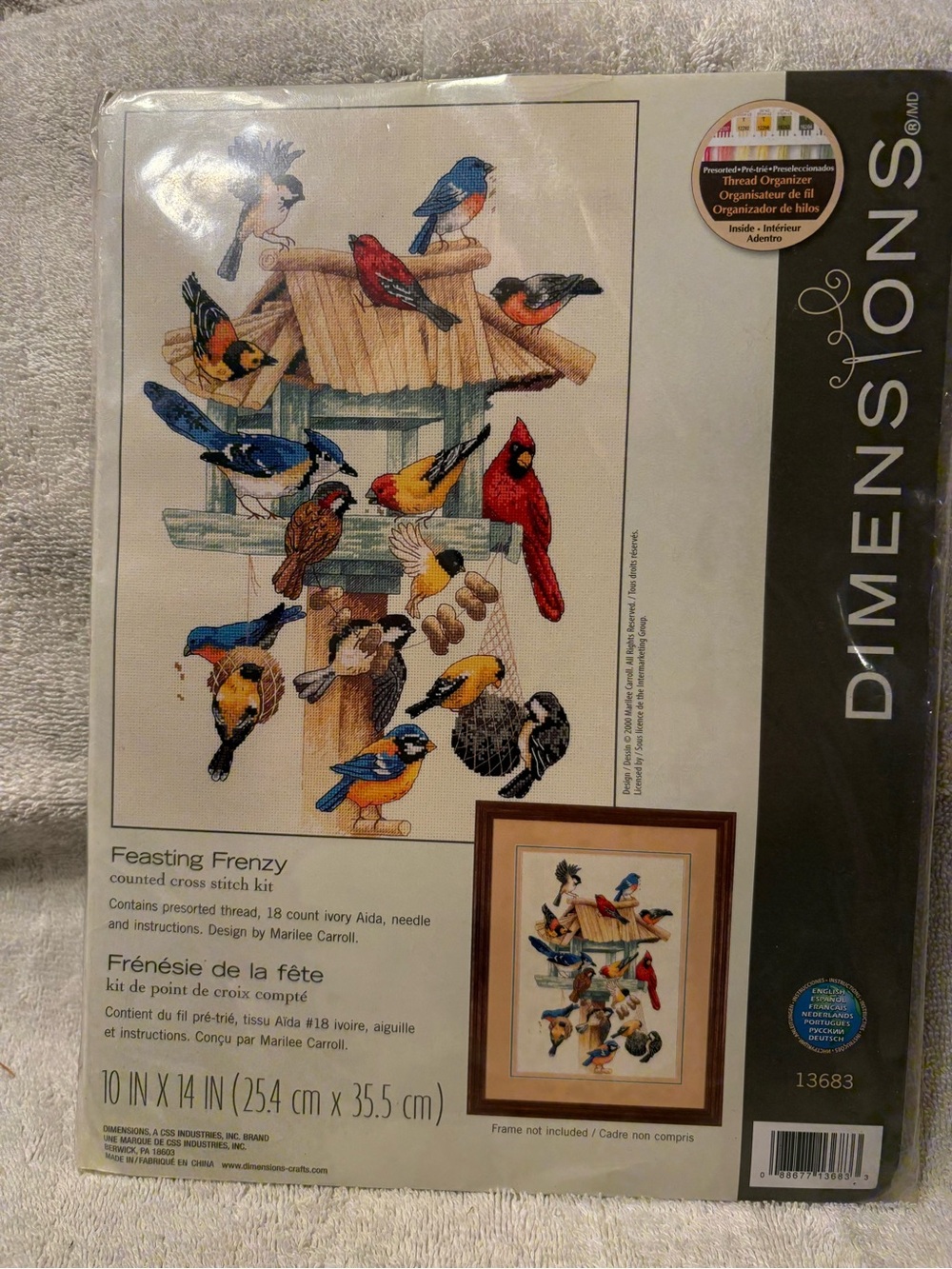 Dimensions "Feasting Frenzy" Birdhouse Cross Stitch Kit - Multi
